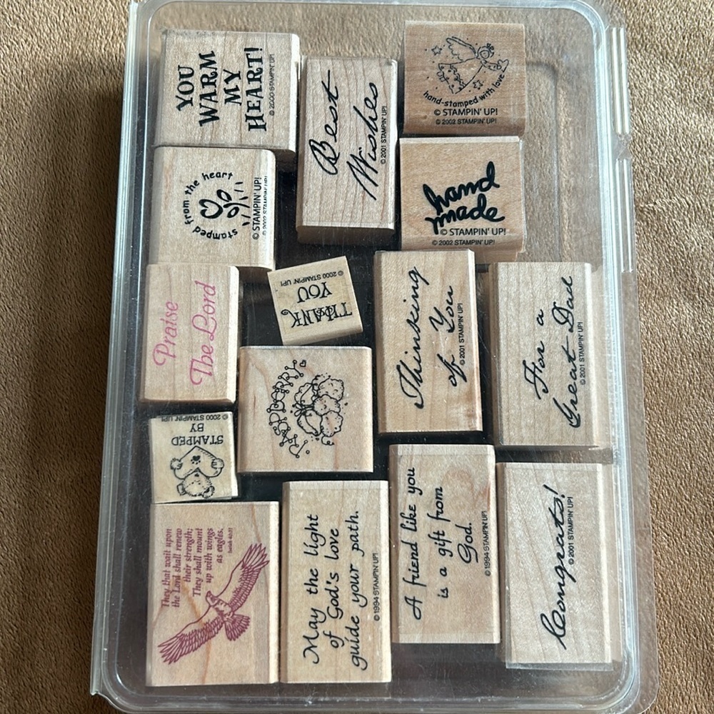 Stampin' Up! Miscellaneous Set of 15 Stamps